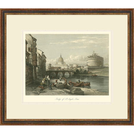 BRIDGE OF ST ANGELO ROME - Kings Fine Art & Decor