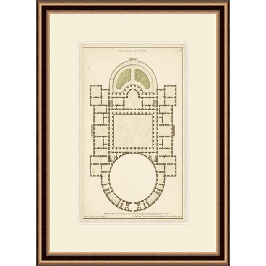 ANTIQUE GARDEN PLAN IV - Kings Fine Art & Decor