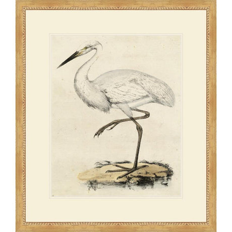 ANTIQUE HERON III - Kings Fine Art & Decor