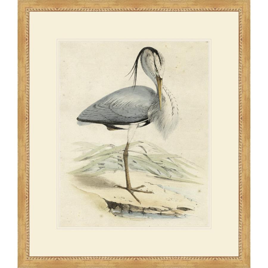 ANTIQUE HERON IV - Kings Fine Art & Decor