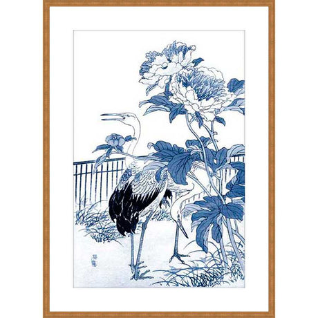 BLUE AND WHITE ASIAN GARDEN I - Kings Fine Art & Decor
