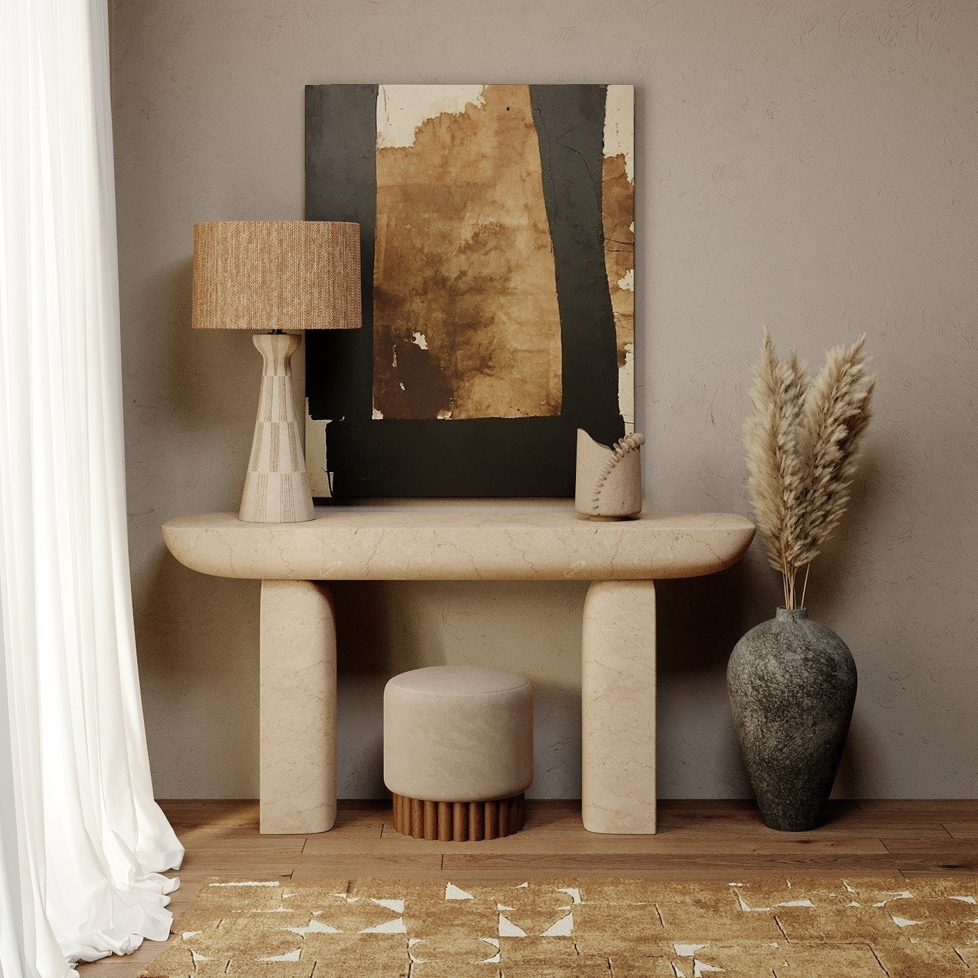 palma-table-lamp-PTL1230-SBK/CGH-8