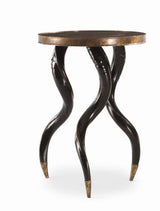 faux-horn-ebony-chairside-table-SF5047