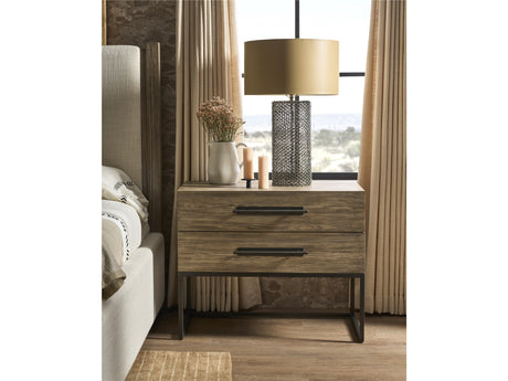 Boulder Metal Base Nightstand