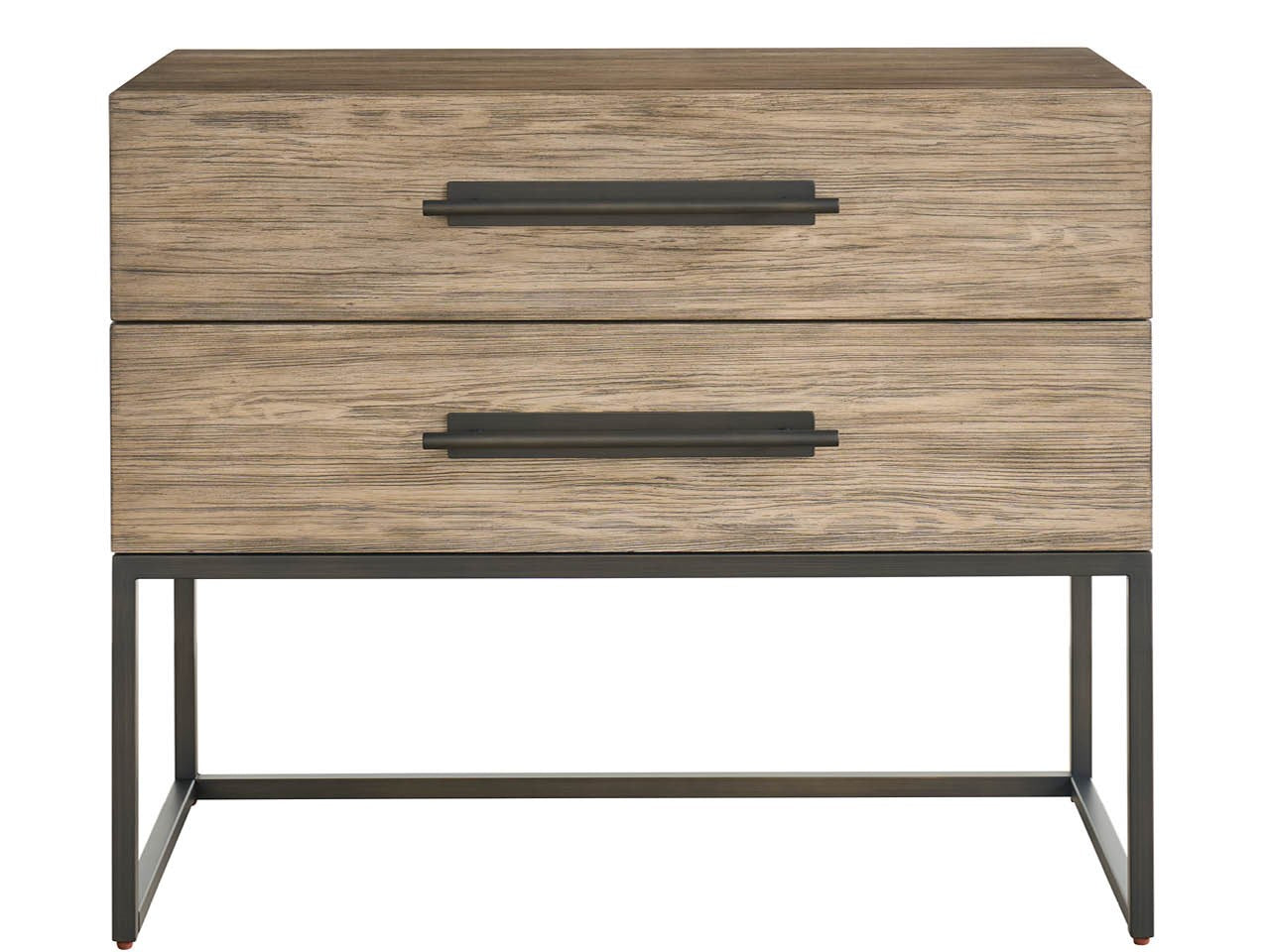 Boulder Metal Base Nightstand