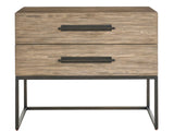 Boulder Metal Base Nightstand