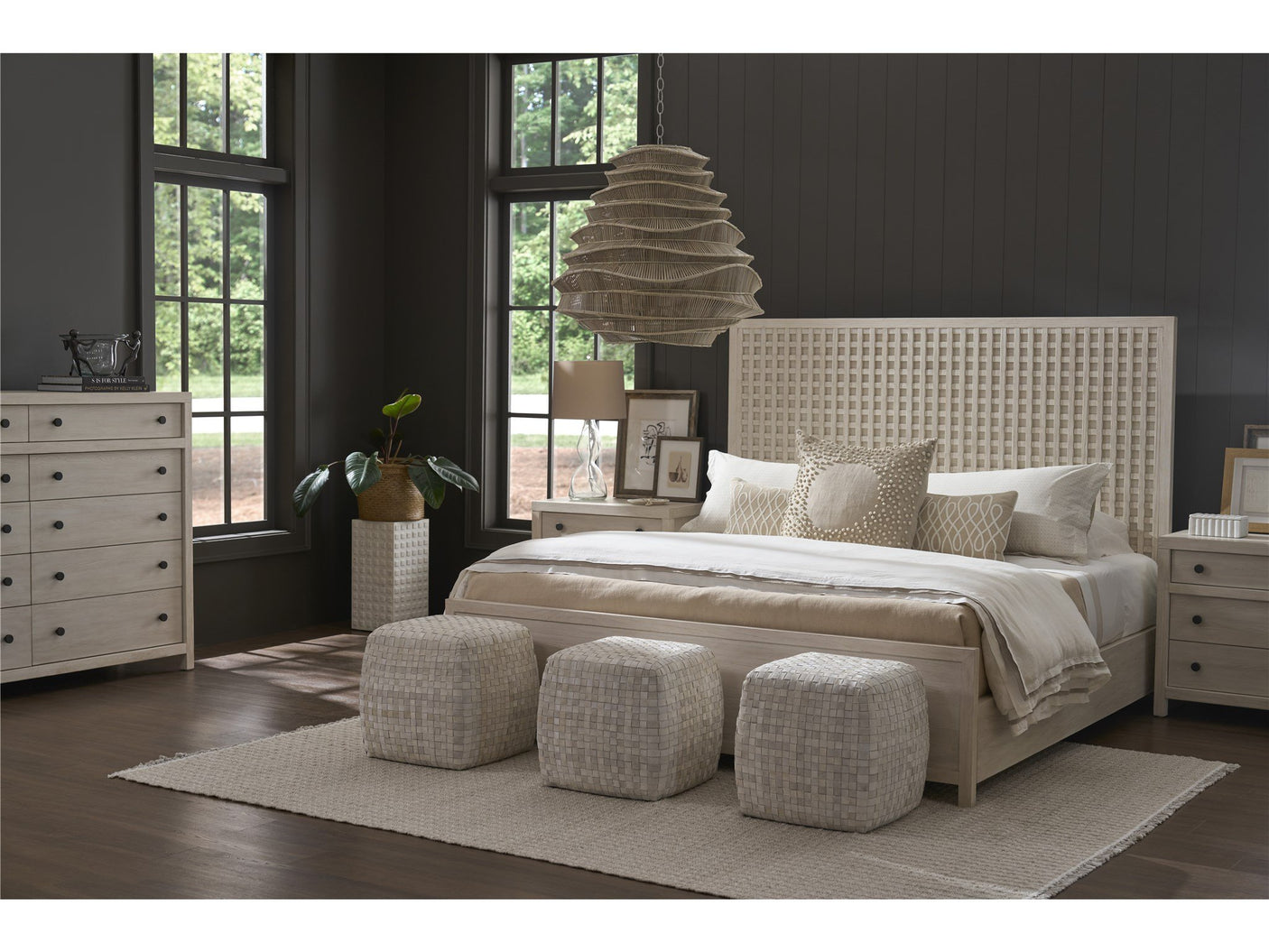 River Rock Panel Bed King