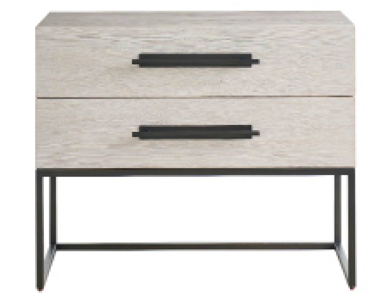 River Rock Metal Base Nightstand