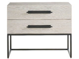 River Rock Metal Base Nightstand