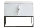 River Rock Metal Base Nightstand