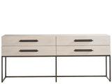 River Rock Metal Base Console