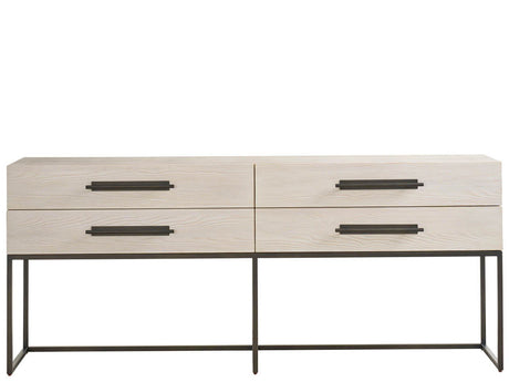 River Rock Metal Base Console