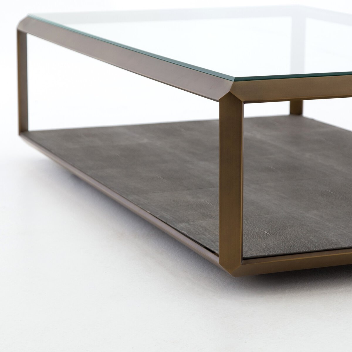Shagreen Shadow Box Coffee Table - Kings Fine Art & Decor