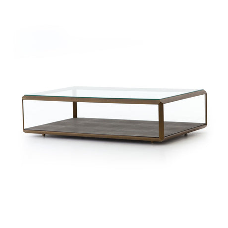 Shagreen Shadow Box Coffee Table - Kings Fine Art & Decor