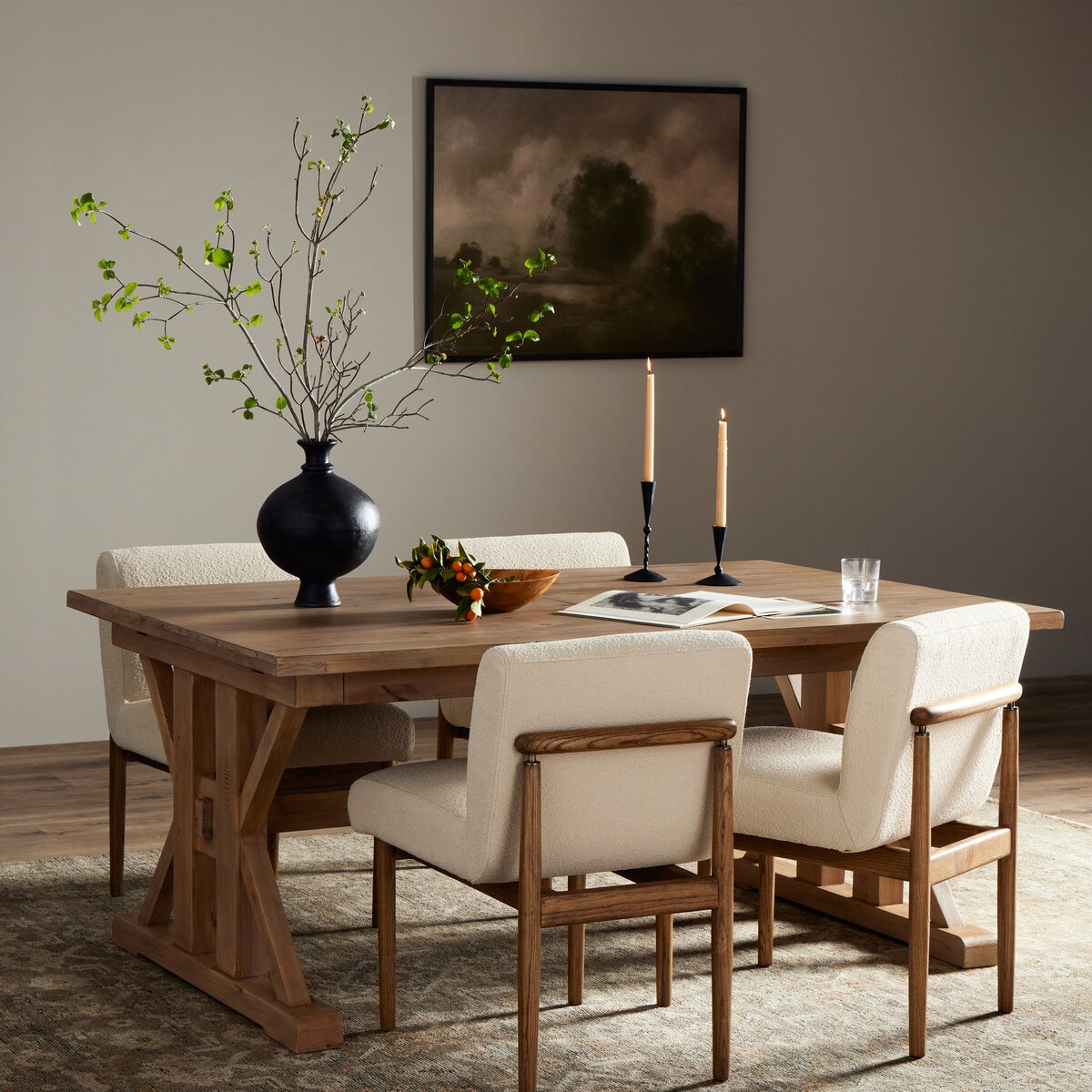 Tuscanspring Ext Dining Table 72"/96" - Kings Fine Art & Decor