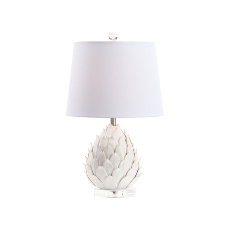 White Artichoke Lamp