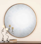 Junius Round Mirror, Gold