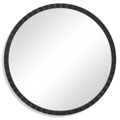 Dandridge Round Mirror, Black - Kings Fine Art & Decor