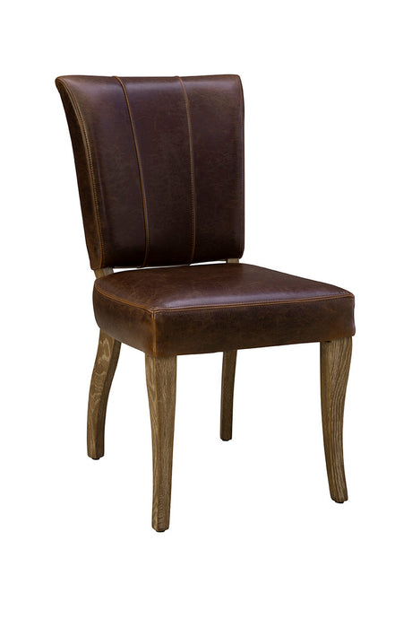 Beale Leather Side Chair - Kings Fine Art & Decor