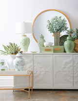 Large Round Mirror - Gold