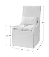 Coley Armless Chair, Linen