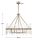 Crystal Stick, 8 Lt Chandelier