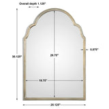 Brayden Petite Arch Mirror, Champagne