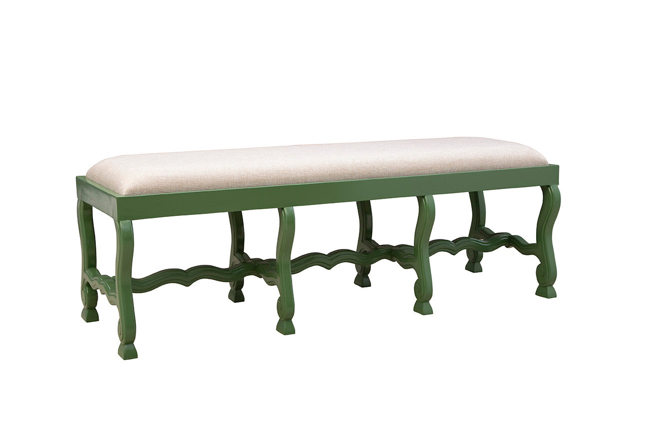 Green Romeo Bench - Kings Fine Art & Decor
