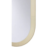 Oval Leather Mirror