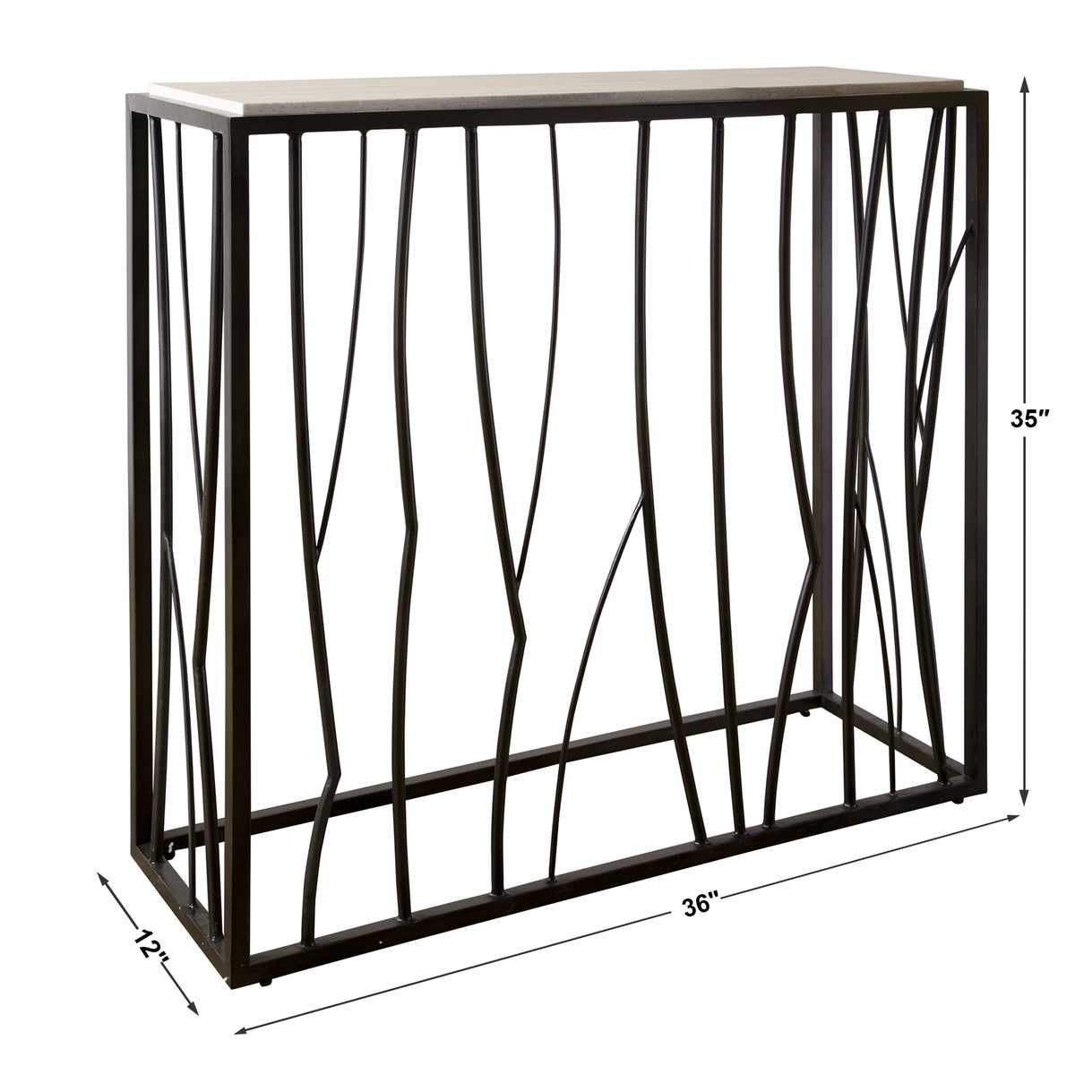 Reed Console Table, 2 CARTONS