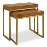Burl-esque Nesting Tables, S/2