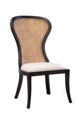 Black Adrina Side Chair - Kings Fine Art & Decor