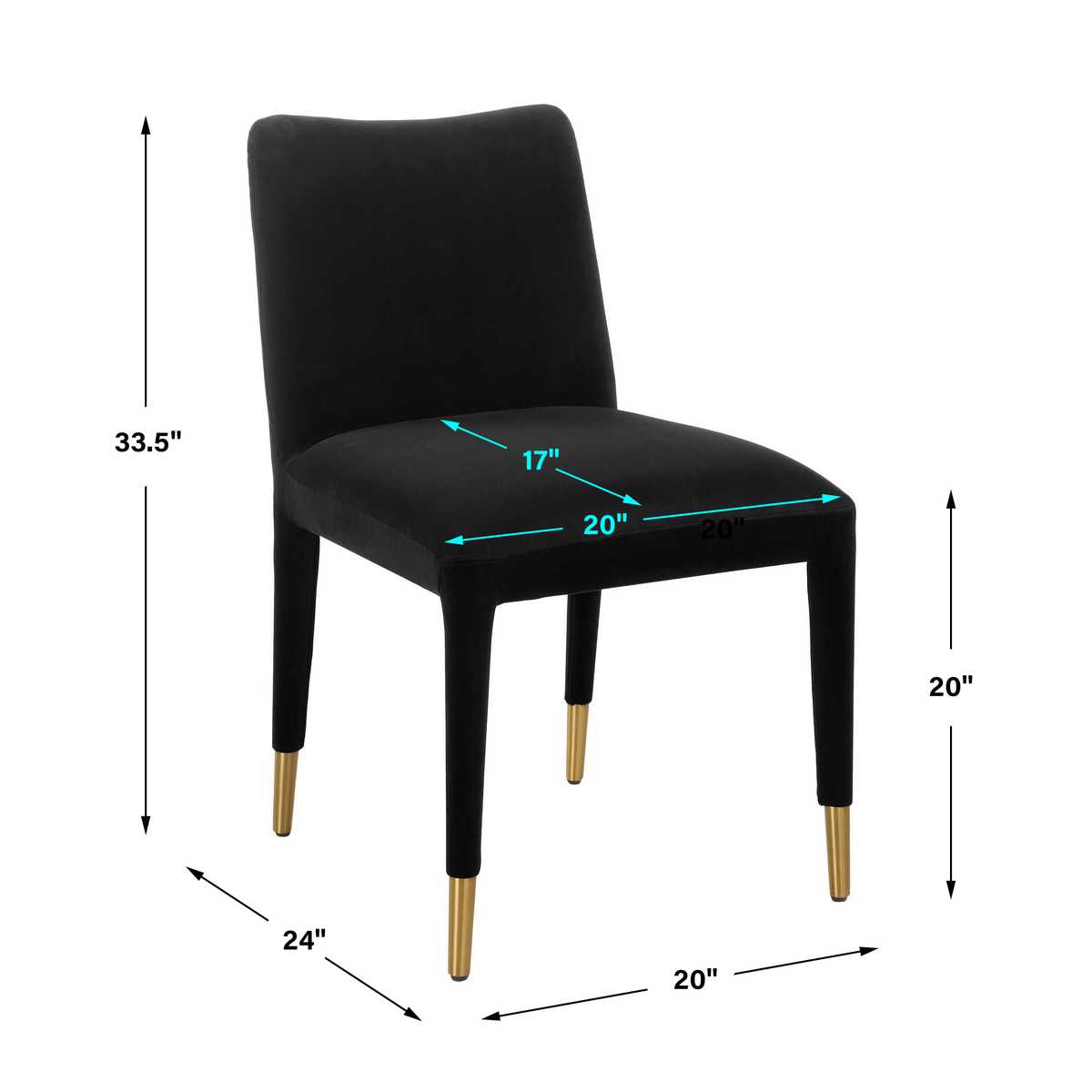 Conifer Dining Chair, Onyx, 2 Per Box, Priced Each