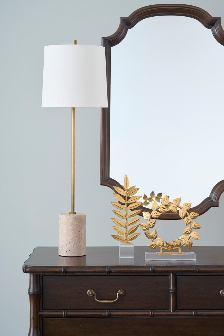 Lambeth Table Lamp-Travertine