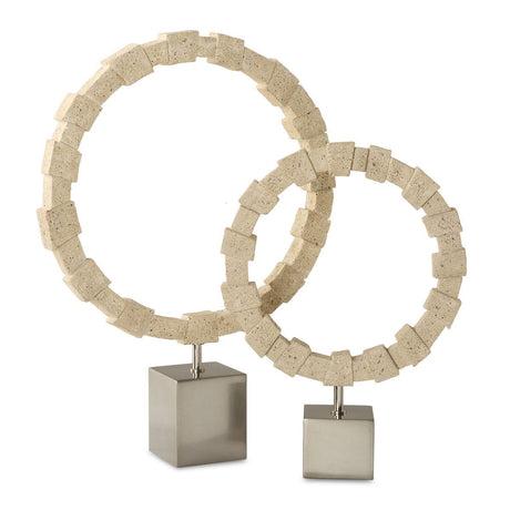 Ivory Fusion Rings, S/2 - Kings Fine Art & Decor