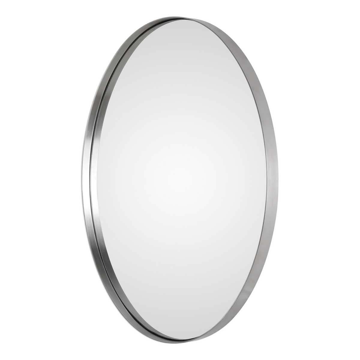 Pursley Oval Mirror, Nickel