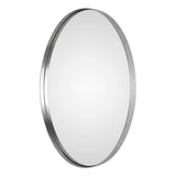 Pursley Oval Mirror, Nickel
