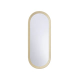Oval Leather Mirror