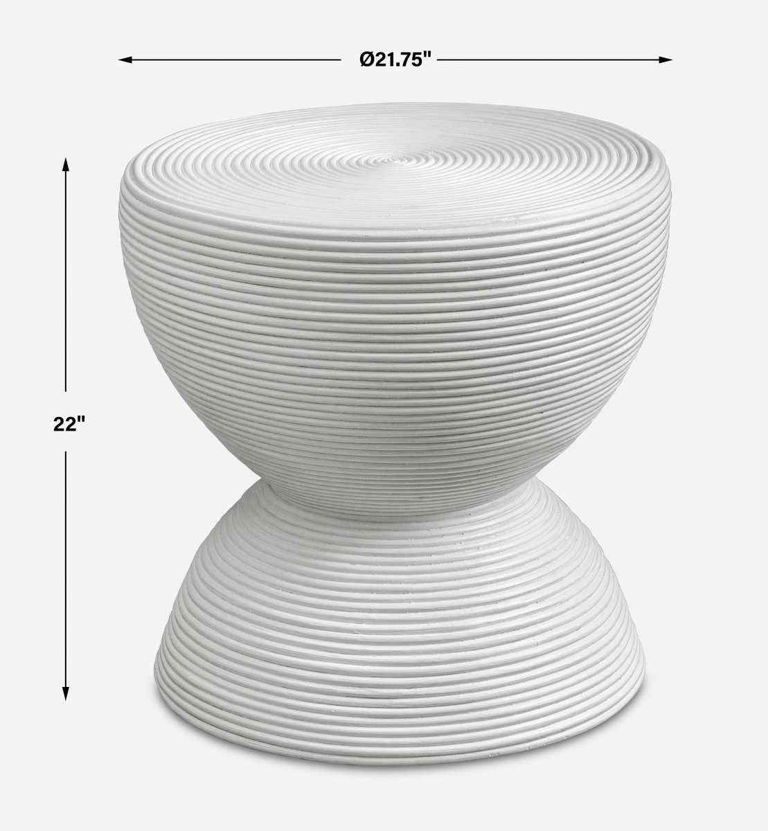 Bongo Side Table, White