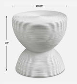 Bongo Side Table, White