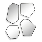 Linneah Mirrors, Black, S/4 - Kings Fine Art & Decor