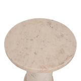 George Marble Side Table - White