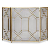 Rosen Fireplace Screen, Gold - Kings Fine Art & Decor