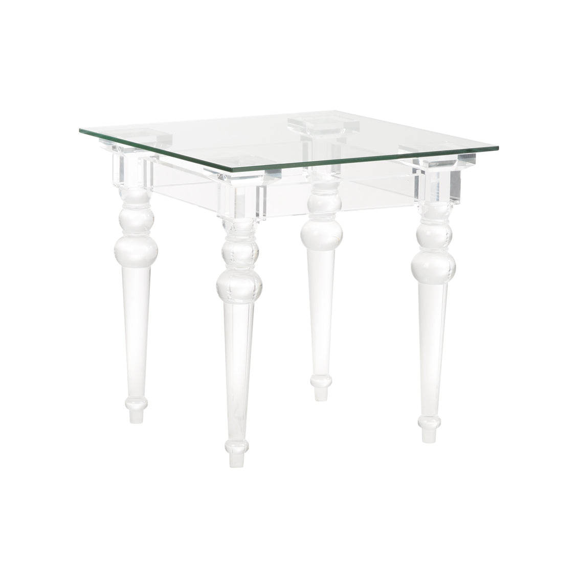 Acrylic & Glass Side Table