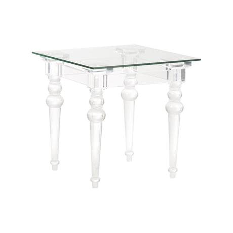 Acrylic & Glass Side Table