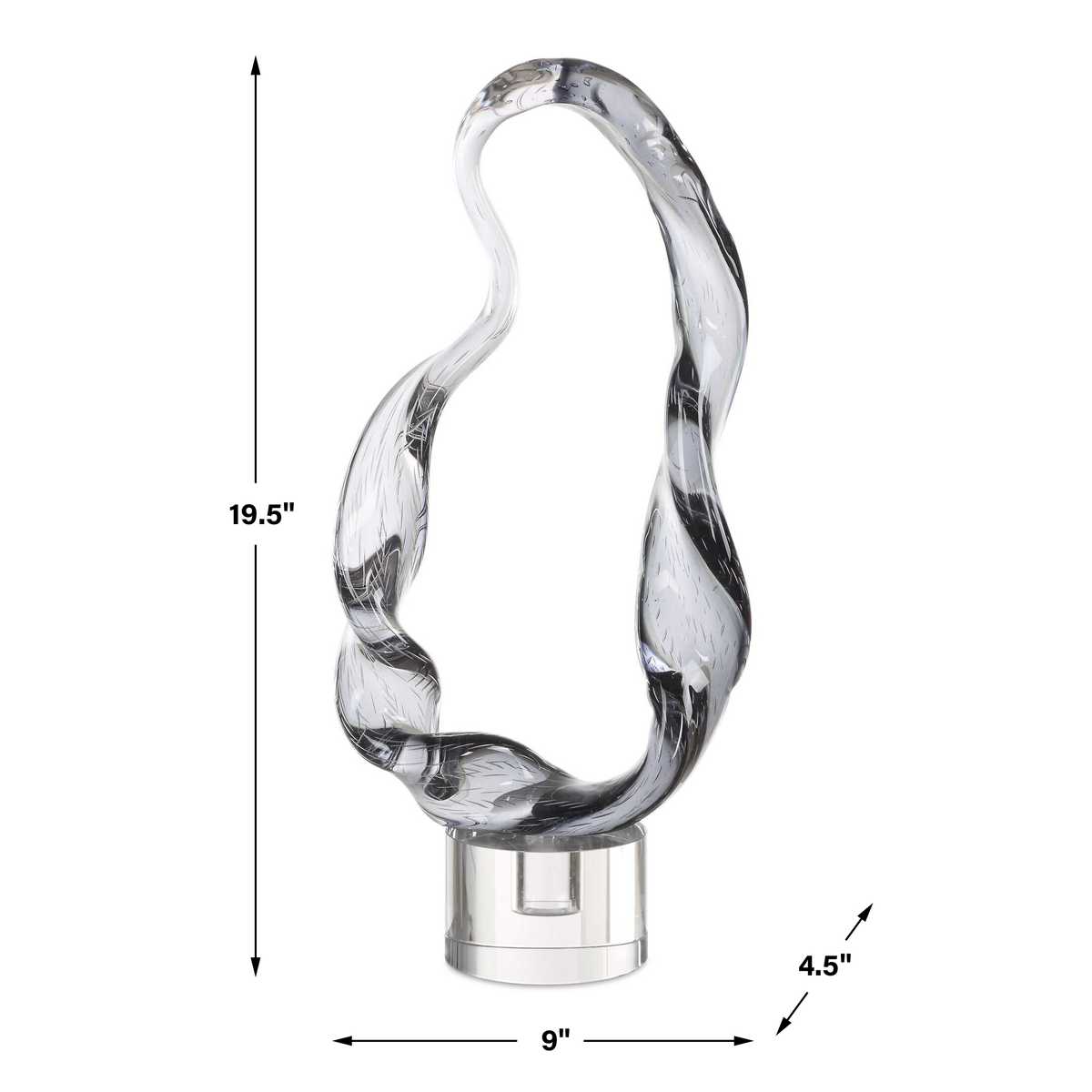 Luminous Twist Sculpture