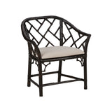 Chippendale Bamboo Arm Chair - Cracked Pepper