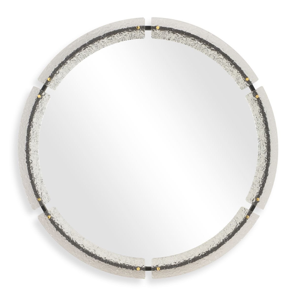 Crystalline Round Mirror - Kings Fine Art & Decor