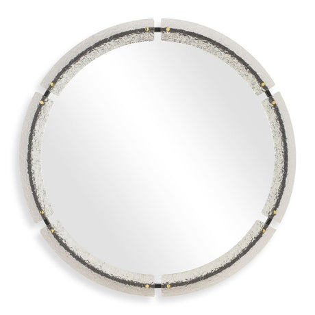 Crystalline Round Mirror - Kings Fine Art & Decor