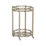 Quatrefoil Bar Cart - Silver